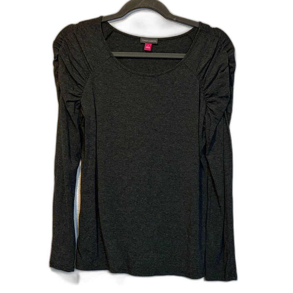 Vince Camuto gray knit top size S